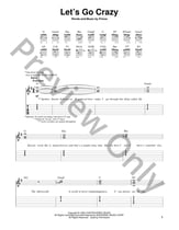 Let's Go Crazy Guitar and Fretted sheet music cover